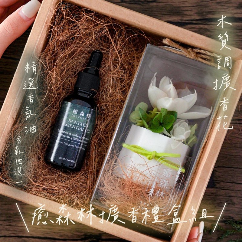 Summer Love Kanagawa Flower Expansion Gift Box Set (5ml Fragrance Oil Free) - Fragrances - Plants & Flowers Green