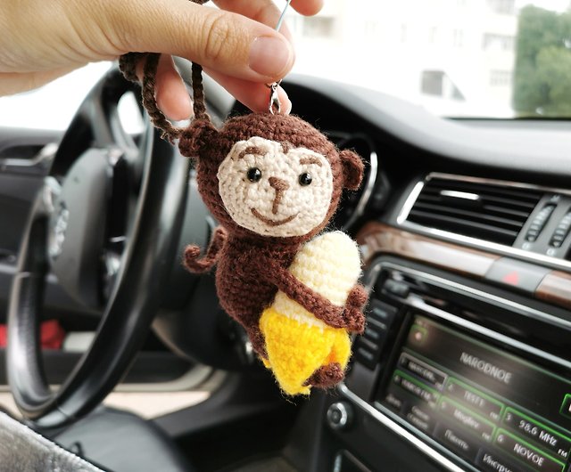 Capybara keychain, car accessories, capybara toy plush, バックミラーペンダント - Shop  Innagurumi Keychains - Pinkoi