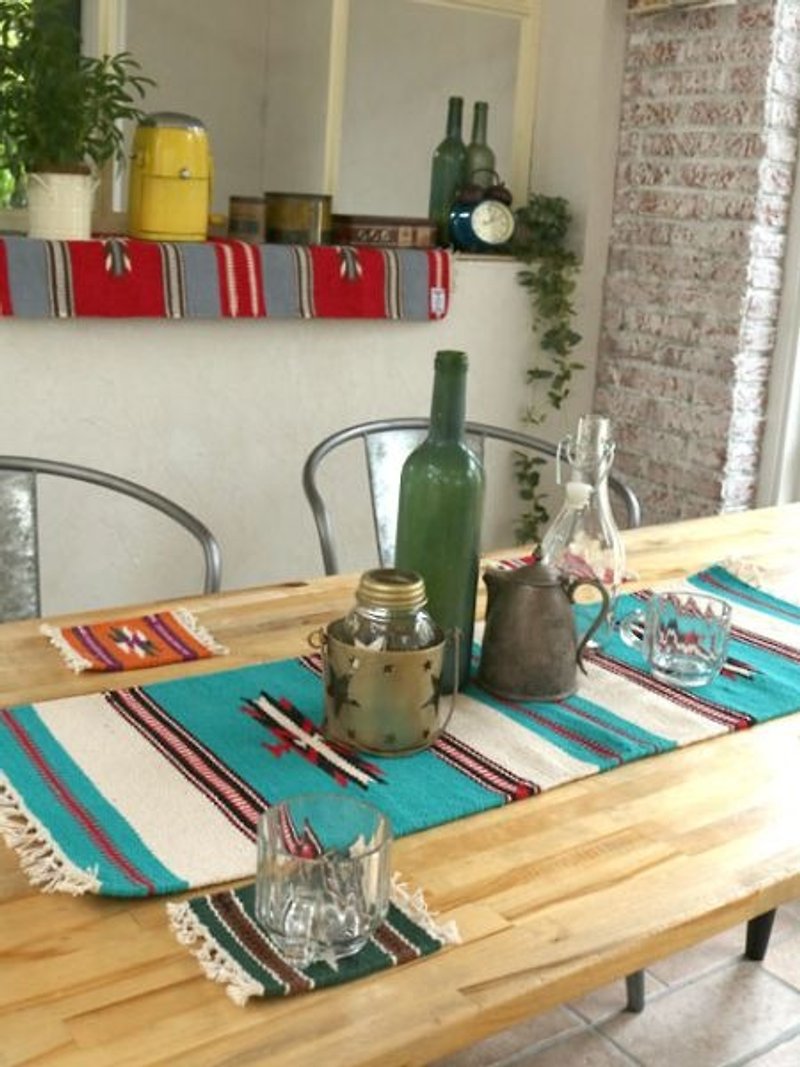 ☼民族圖騰加長型餐墊☼(綠色) - 餐桌布/桌巾/餐墊 - 棉．麻 多色