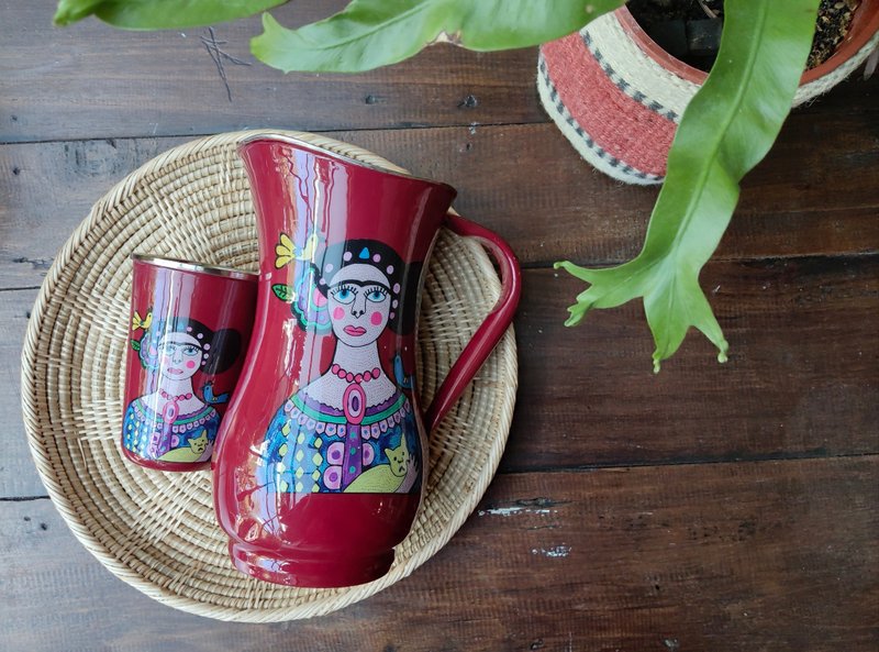 Enamel teapot cup-passionate Frieda - ถ้วย - สแตนเลส 