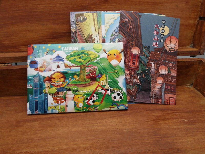 B DESIGN Love Taiwan Postcard Set-Third Edition (Buy 10 Get 2 Free) - การ์ด/โปสการ์ด - กระดาษ สีใส