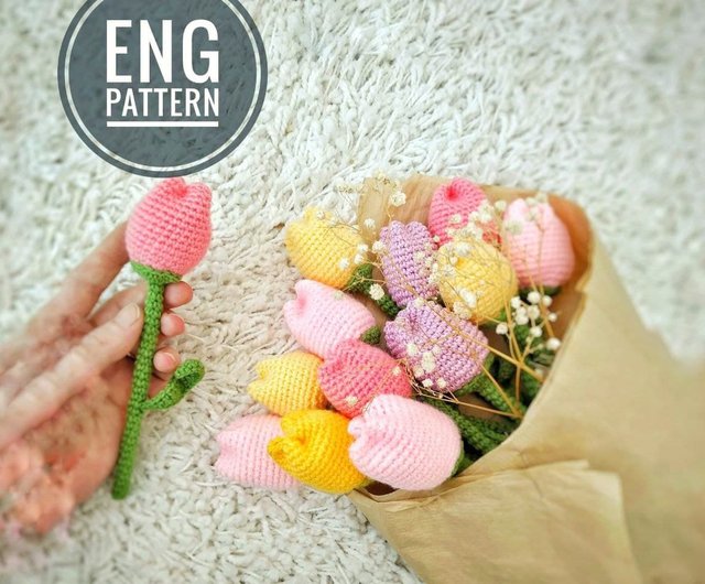オーダーページ】チューリップ 花束 あみぐるみ