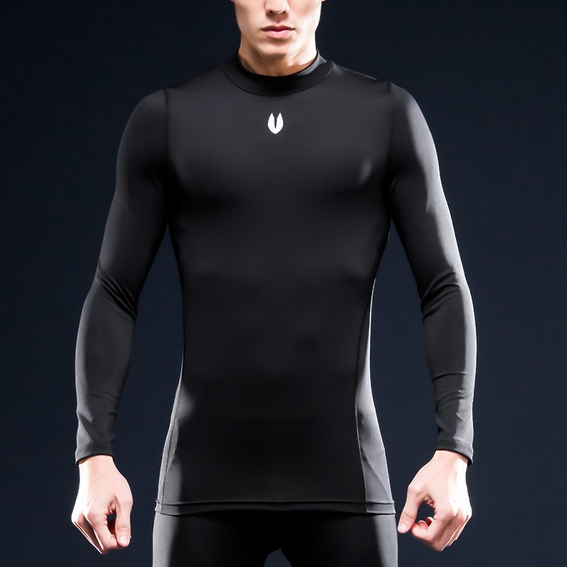 Skin SoftSteel InstaWARM Soft Steel Instant Warm Men's Pressor - Long Sleeve Black - ชุดกีฬาผู้ชาย - เส้นใยสังเคราะห์ 
