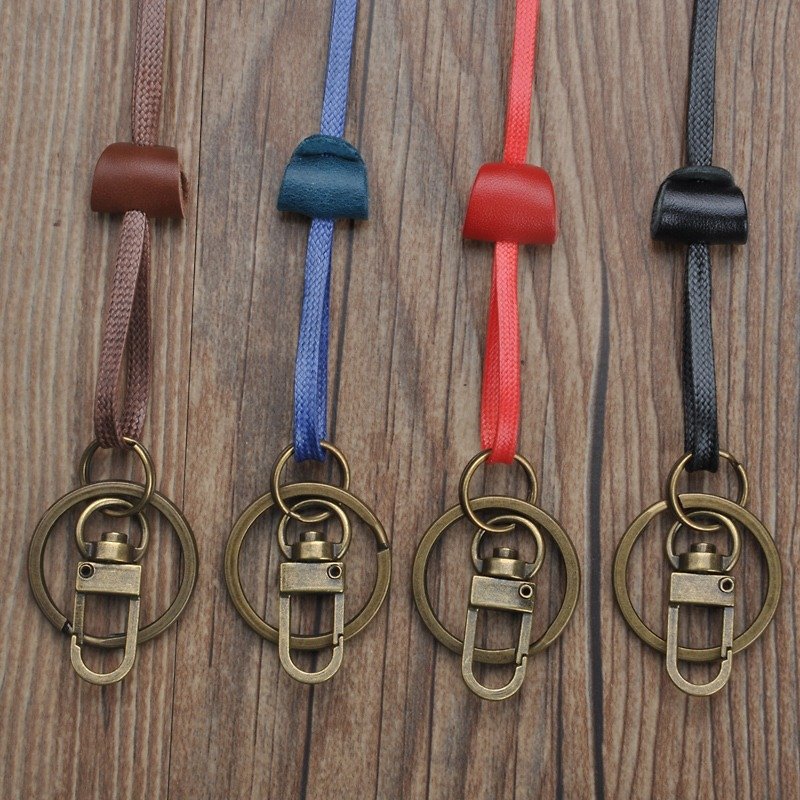 Imported oil wax rope mobile phone hanging neck rope ID card key hanging neck - อื่นๆ - พลาสติก 