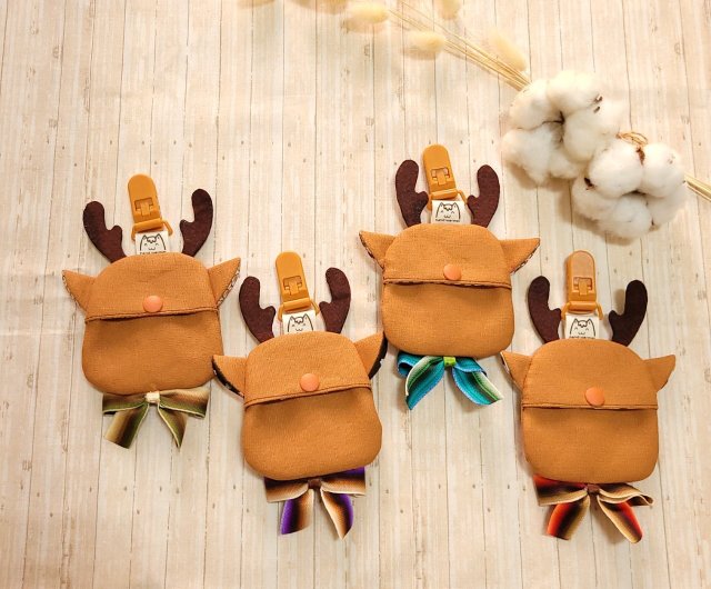 Q キュートなヘラジカ/シェイプピースチャームバッグ/ゴゴロキー