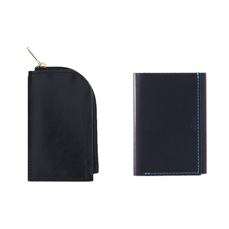 Wallet set dunn coin & cardcase + dunn 3wings wallet - กระเป๋าสตางค์ - หนังแท้ หลากหลายสี