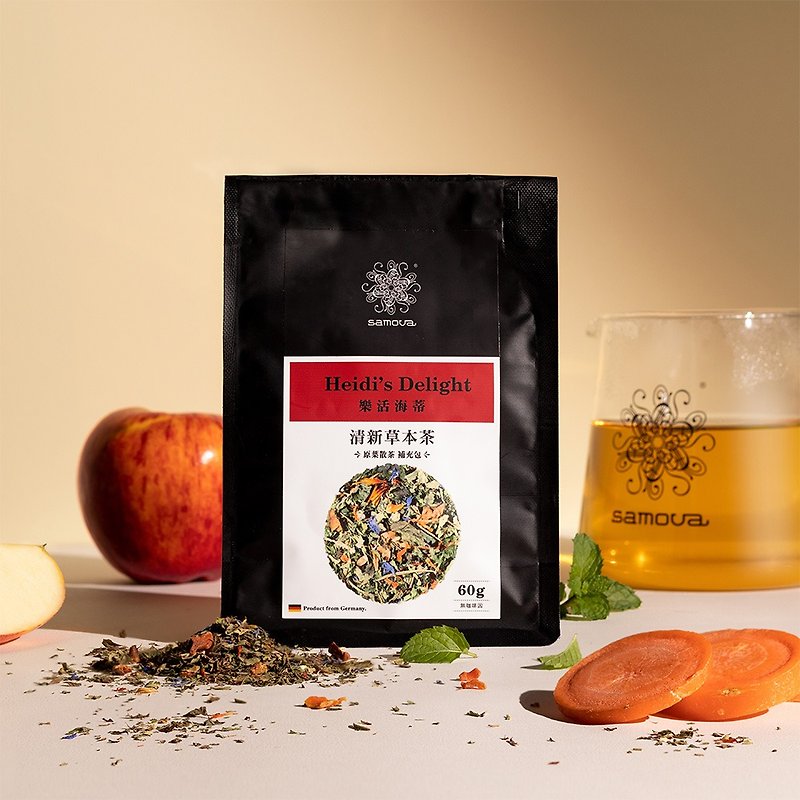 新鮮食材 茶葉/漢方茶/水果茶 紅色 - 【Refill 原葉散茶補充包】清新草本茶 樂活海蒂 | 康普茶 | 60g