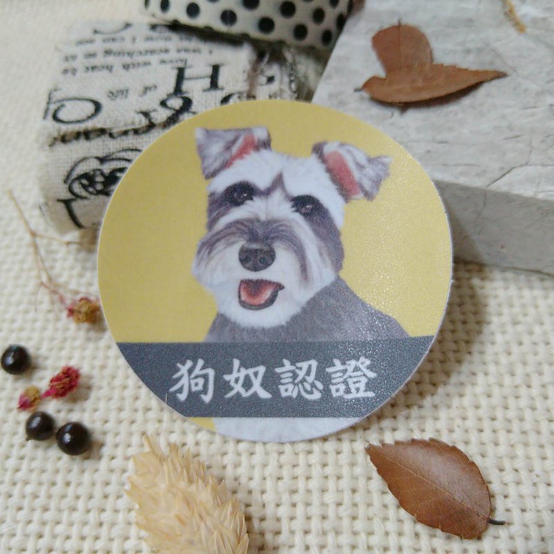 Schnauzer-Mizi-Waterproof Car Sticker- Dog Lover Certification-Don’t Look at Me, Look at the Road_Waterproof Sticker - Stickers - Waterproof Material 