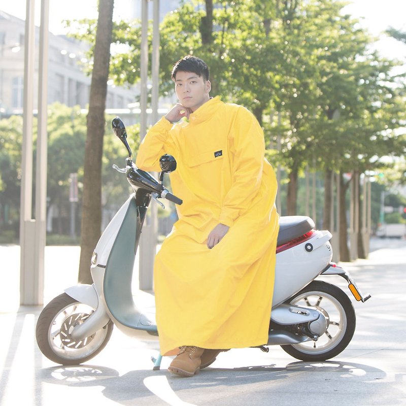 (完售)【MORR】PostPosi環保反穿雨衣-經典黃_專為機車族設計 - 雨傘/雨衣 - 聚酯纖維 黃色
