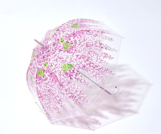 YOU+MORE!】紫藤花紋透明雨傘FELISSIMO (授權販售) Pinkoi 品牌