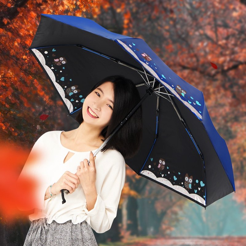 雙龍牌貓頭鷹感溫變色抗UV降溫黑膠自動開收傘自動傘 - 雨傘/雨衣 - 防水材質 多色