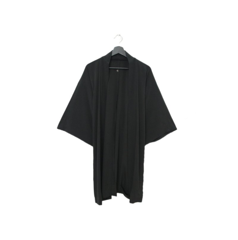 Back to Green-日本透膚羽織 低調 花印 tf-12/vintage kimono - 女大衣/外套 - 絲．絹 