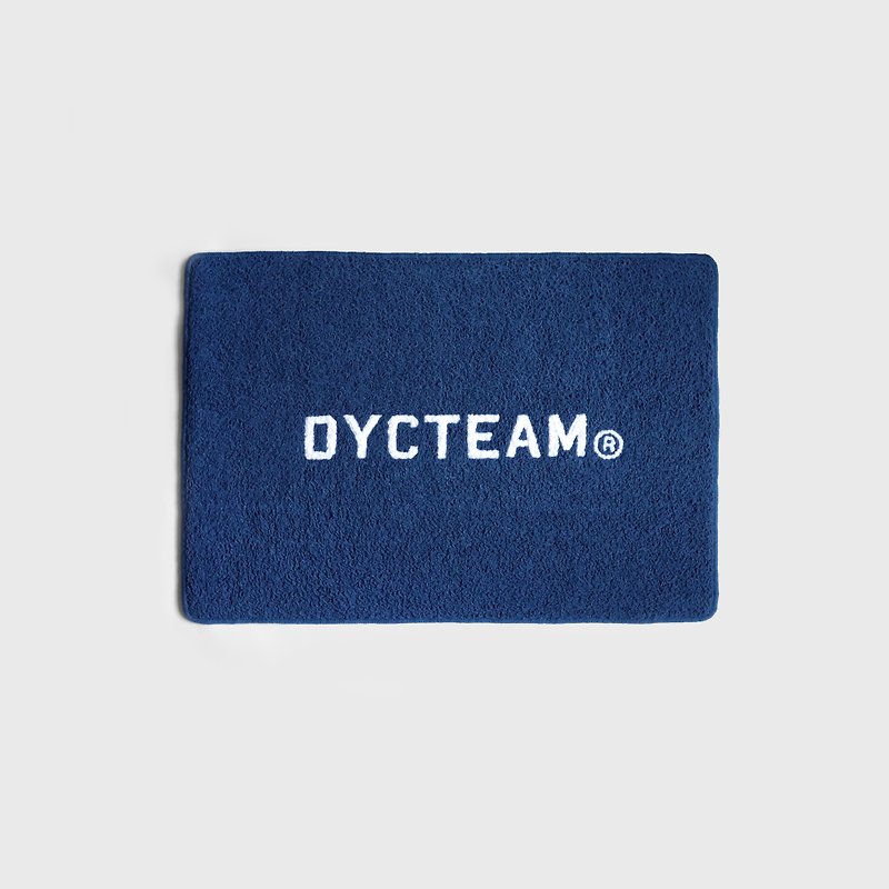 DYCTEAM - LOGO MAT (blue) - 地墊/地毯 - 棉．麻 藍色