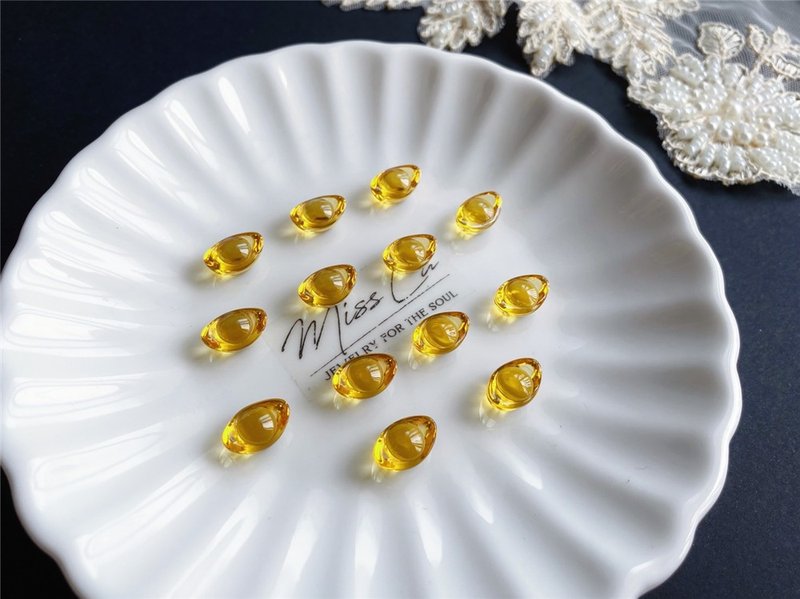 可愛迷你 招財 琉璃小元寶 招財 開運 迷你小擺飾 禮物【15 - 其他 - 琉璃 黃色