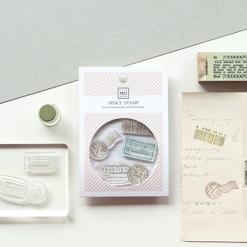 【Record Life Stamp】no.01-Travel stamp | Clear Stamp、Splice Stamp - Stamps & Stamp Pads - Silicone Transparent