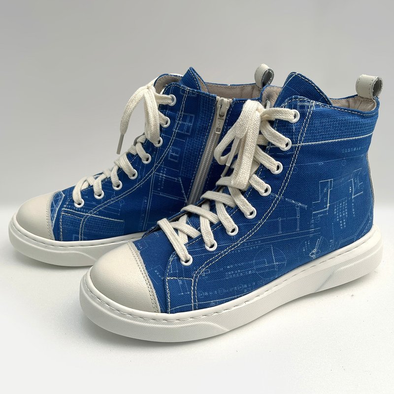 Canvas Shoes _Blueprint - Women's Casual Shoes - Cotton & Hemp Blue