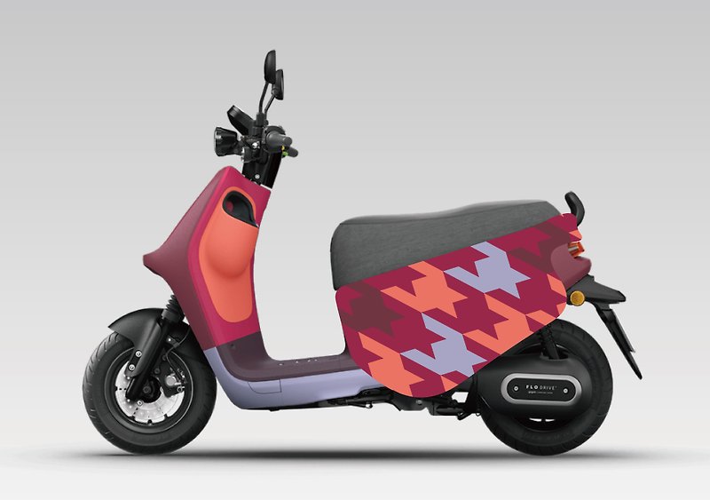 Funk Purple Houndstooth Pattern /// GOGORO Series Cover/ Ur1/ Ai1 Scratch Cover - Other - Polyester Purple
