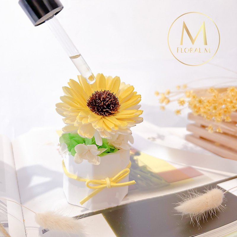 Midsummer Sunflower Fragrance Diffuser Flower Summer Yellow (Free 5ml Fragrance Oil) - Items for Display - Plants & Flowers Yellow