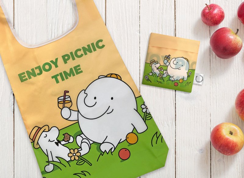 cama Beano & Friends Storage Shopping Bag_ENJOY PICNIC TIME - กระเป๋าถือ - วัสดุอื่นๆ หลากหลายสี