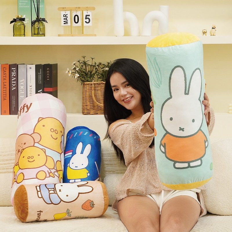 【MIFFY】cylindrical pillow long pillow pillow - หมอน - ผ้าฝ้าย/ผ้าลินิน 