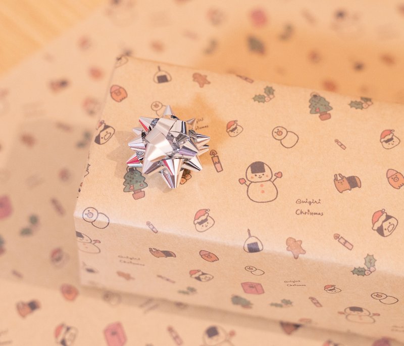 [Christmas] Set of 4 wrapping papers - อื่นๆ - กระดาษ ขาว