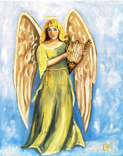 油絵   天使 ドレスデンでラファエロの天使に出会う｜Nami 旅とヨガを愛するライフ