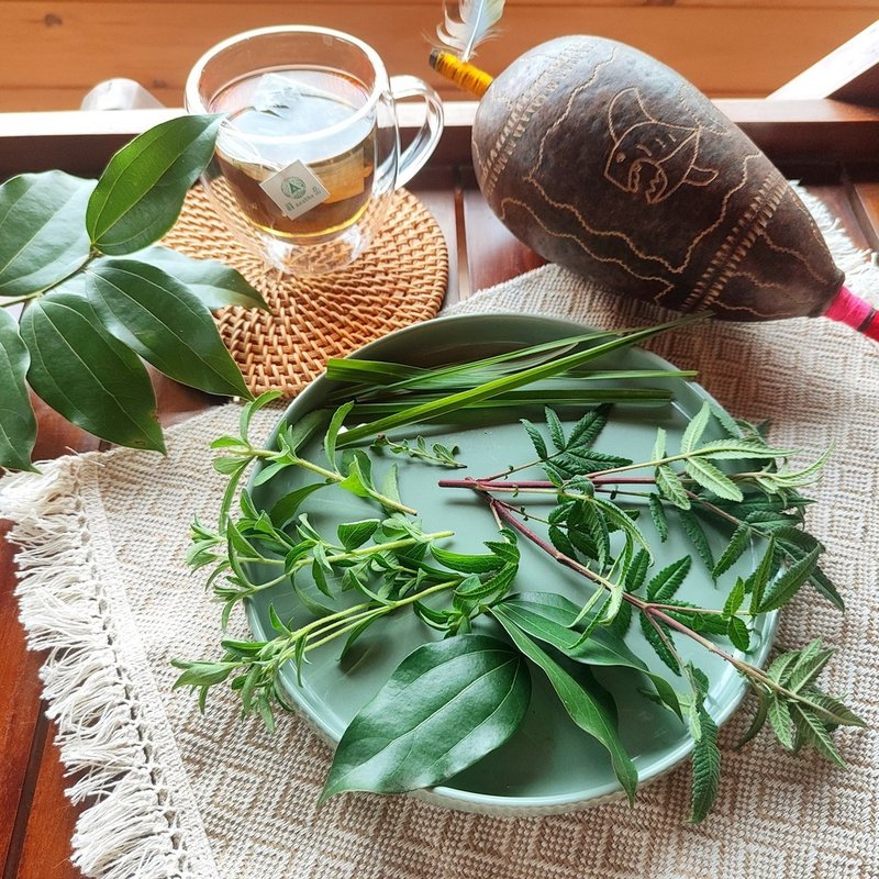 Herbal tea bags made of cinnamon leaves- lemongrass- fragrant chrysanthemums - Health Foods - Plants & Flowers 