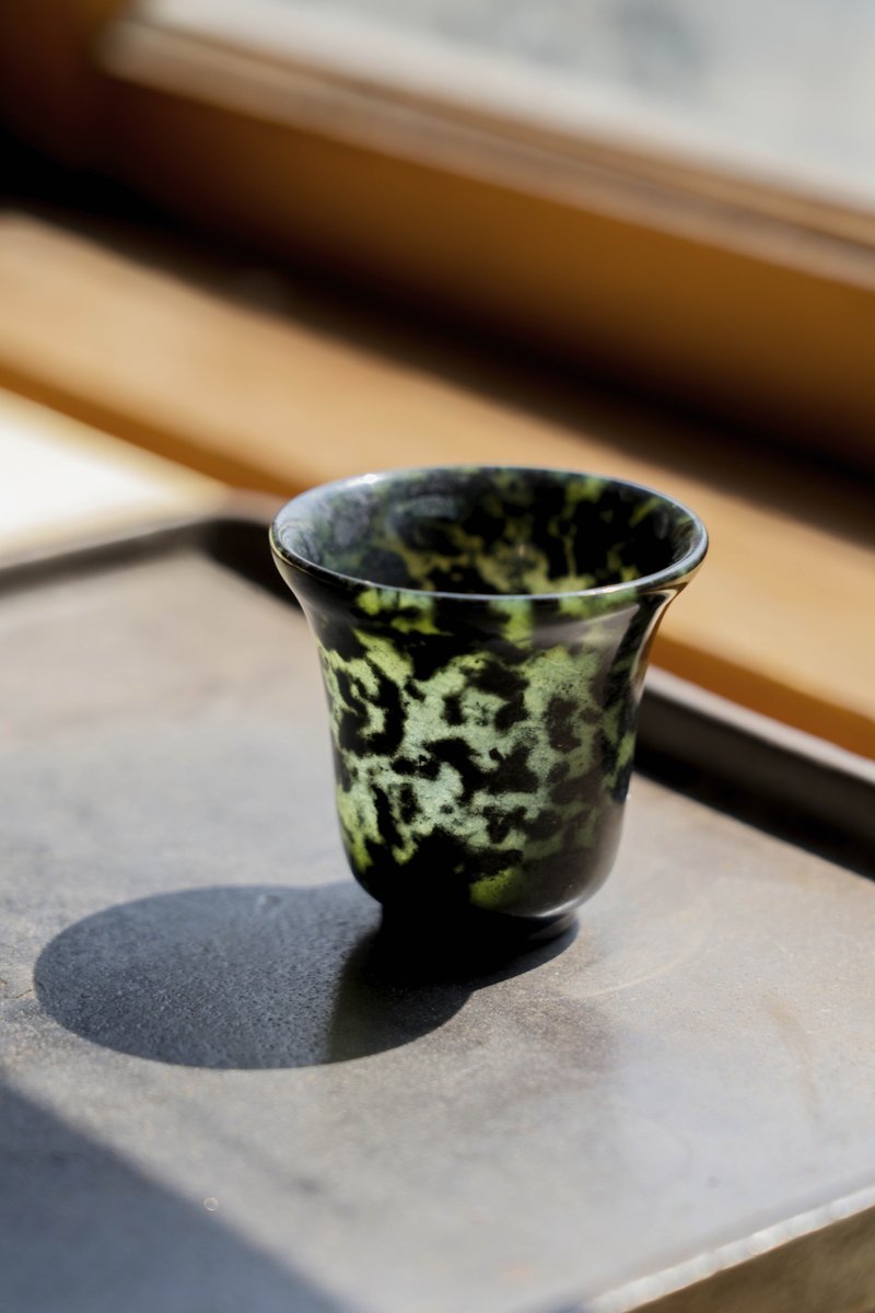 台灣墨玉小酒杯 - 茶壺/茶杯/茶具 - 玉石 