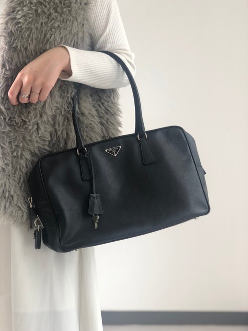 PRADA セール★ 1BG406 PRADA（プラダ）ワンピース 黒 サイズ:42(L位) レディース