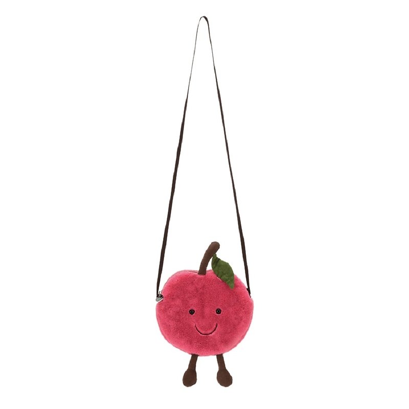 Jellycat Amuseable Cherry Bag - กระเป๋าแมสเซนเจอร์ - เส้นใยสังเคราะห์ สึชมพู