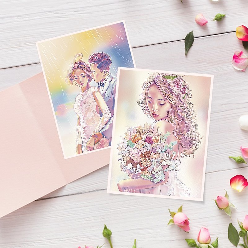 At the moment when the atmosphere is good, the couple’s Tanabata illustration looks like Yan painted, and the electronic file is customized. Contact the design first. - Digital Portraits, Paintings & Illustrations - Other Materials 