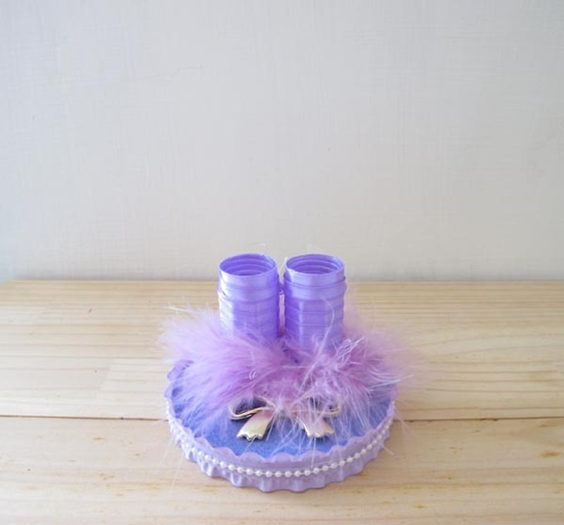 Romantic feather wedding pen holder - Pen & Pencil Holders - Other Materials 