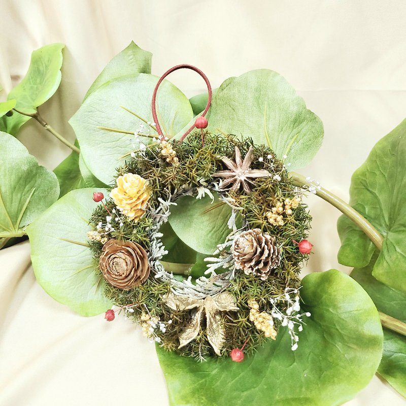 Christmas wreath/Christmas donuts - ของวางตกแต่ง - พืช/ดอกไม้ หลากหลายสี