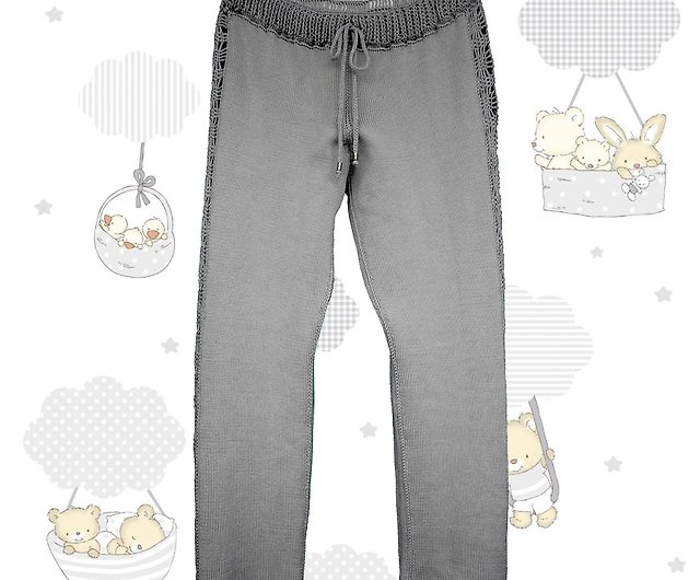 Men's wool pajama pants