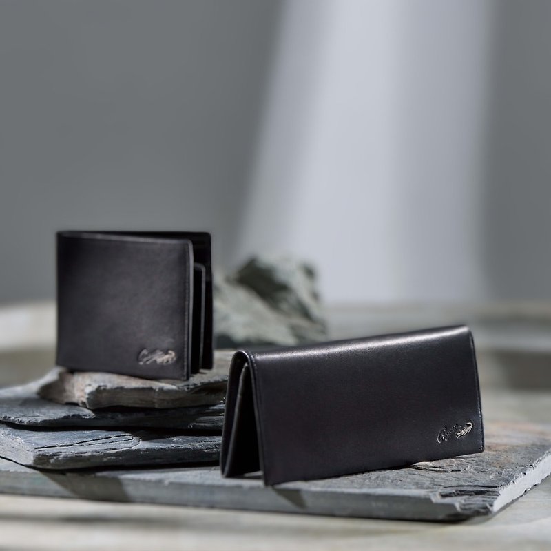 [Valentine's Day Gift/24H Shipping] Wallet Recommended Men's Growth Clip Nappa Soft Leather 13 Card Holder - กระเป๋าสตางค์ - หนังแท้ สีดำ