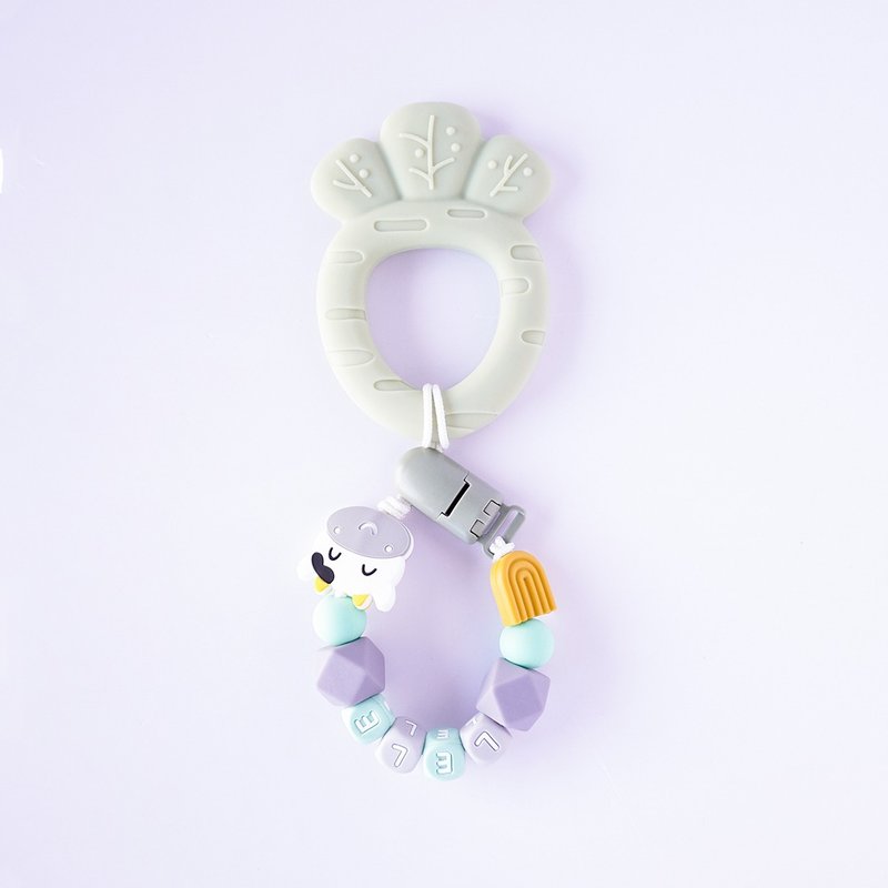 10顆 lele 彩虹 牛 珊瑚綠胡蘿蔔固齒器 / 客製化奶嘴鏈 - 寶寶/兒童玩具/玩偶 - 其他材質 多色