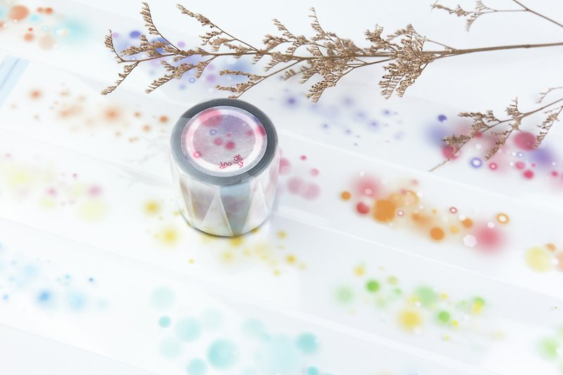 【Like a dream】Glossy PET tape by Bomo - Washi Tape - Plastic Pink