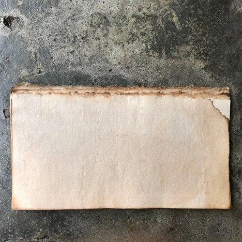 便箋/コーヒー染め手漉き紙/クラフト紙封筒 - ショップ