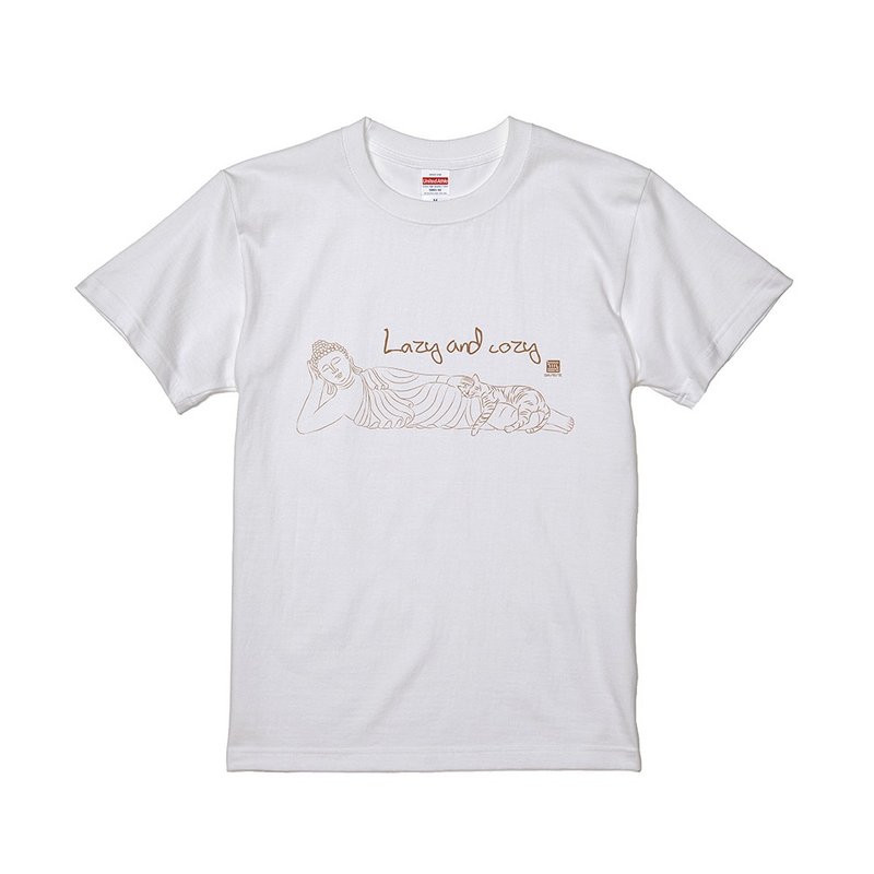 佛說T恤 - Lazy and cozy - 帽T/大學T - 棉．麻 白色