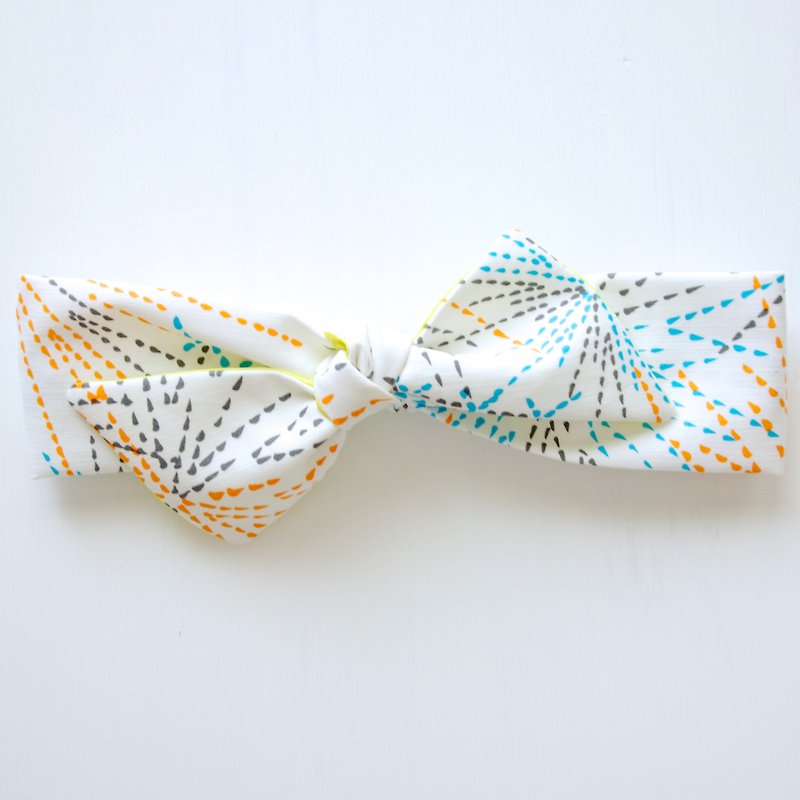 【Hairband】5 patterns (yellow lining) - Hair Accessories - Cotton & Hemp Multicolor