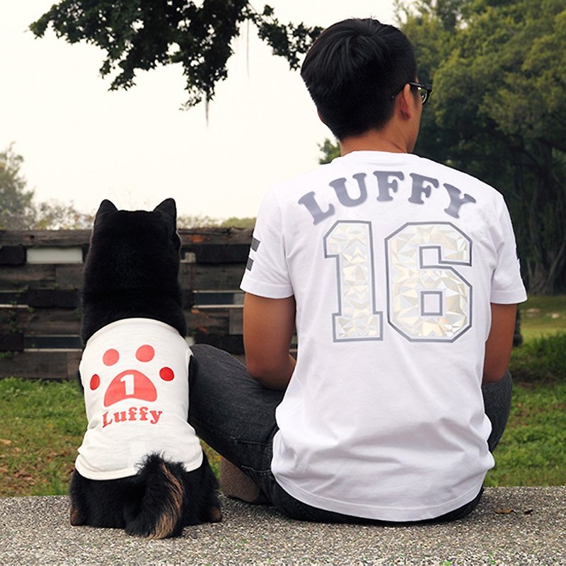Custom Dog Jersey Pet Jersey with Any Number and Name Reflective Pet Clothes - ชุดสัตว์เลี้ยง - ผ้าฝ้าย/ผ้าลินิน สีแดง