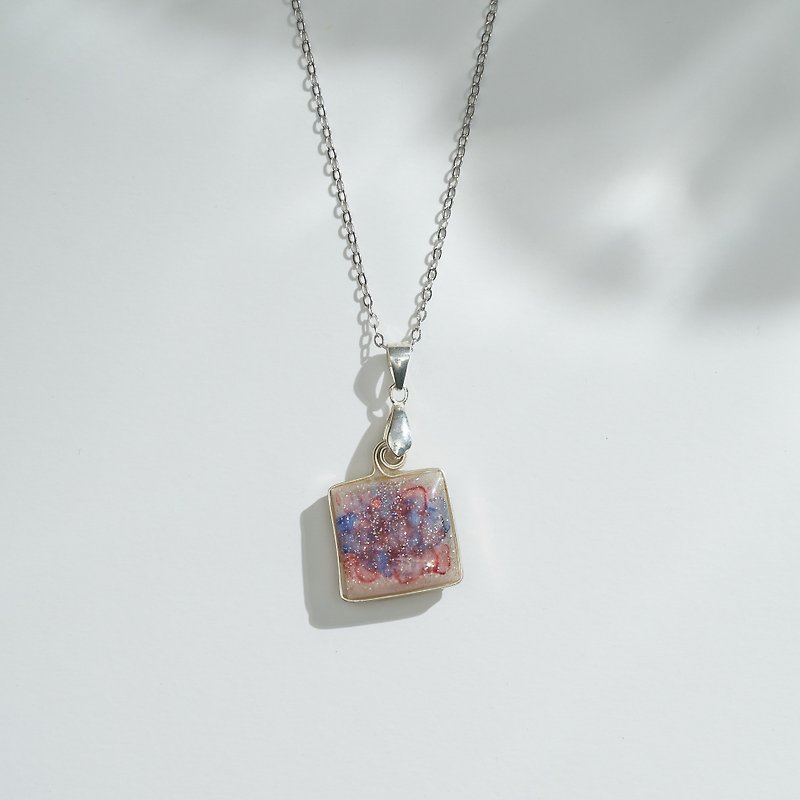 Flower Dance- Handmade design, Happy Mother's Day - Necklaces - Resin Transparent
