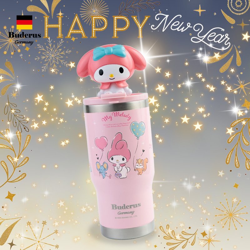 New Year Special Offer: Receive a Complimentary Character Straw Cover! Buderus Sanrio Figurine Tumbler - My Melody - กระบอกน้ำร้อน - สแตนเลส ขาว
