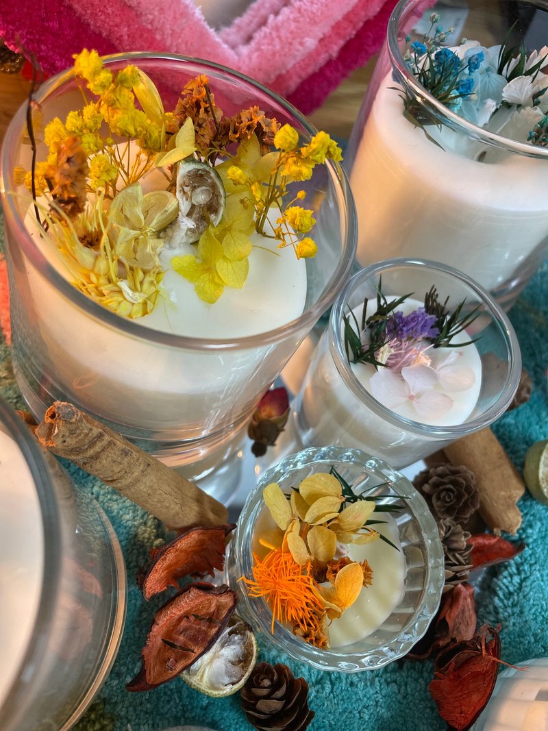 Uplifting | 青檸羅勒柑橘 | 手工大豆蠟燭 | 無鄰苯二甲酸酯 - 香氛蠟燭/燭台 - 蠟 