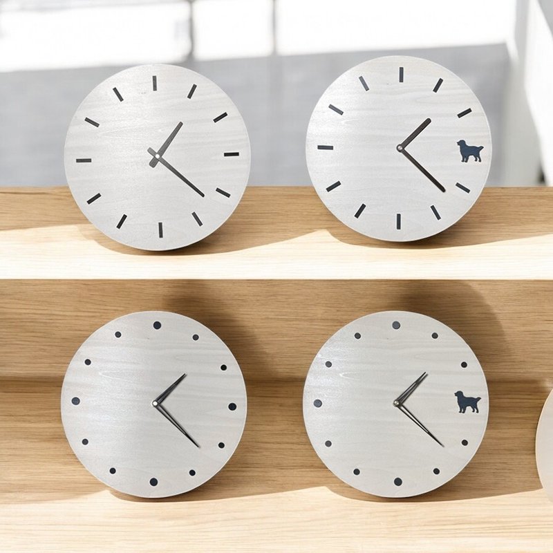 Handcrafted Wooden Creative Clock - Simple - Animal Round - Clocks - Wood Brown