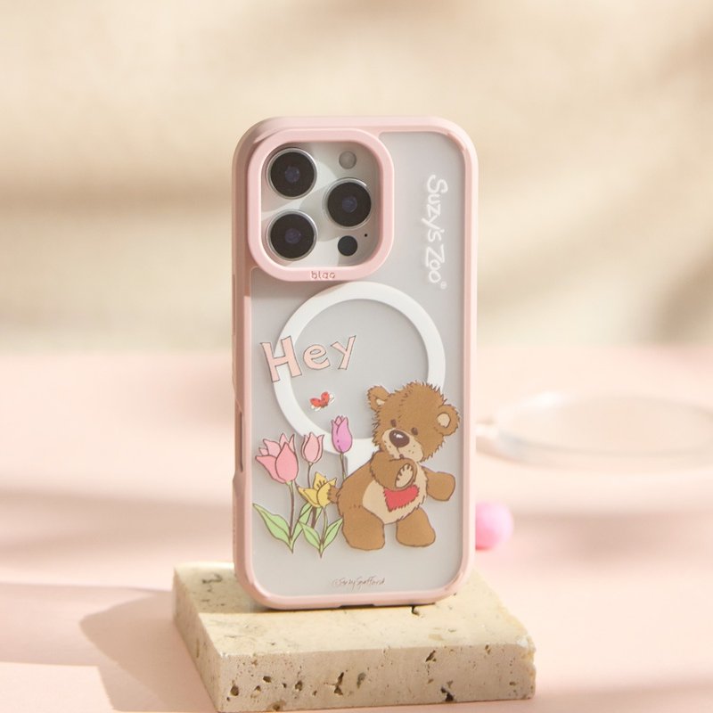 Suzy's Zoo花現驚喜極光霧透MagSafe iPhone手機殼 - 手機殼/手機套 - 塑膠 多色