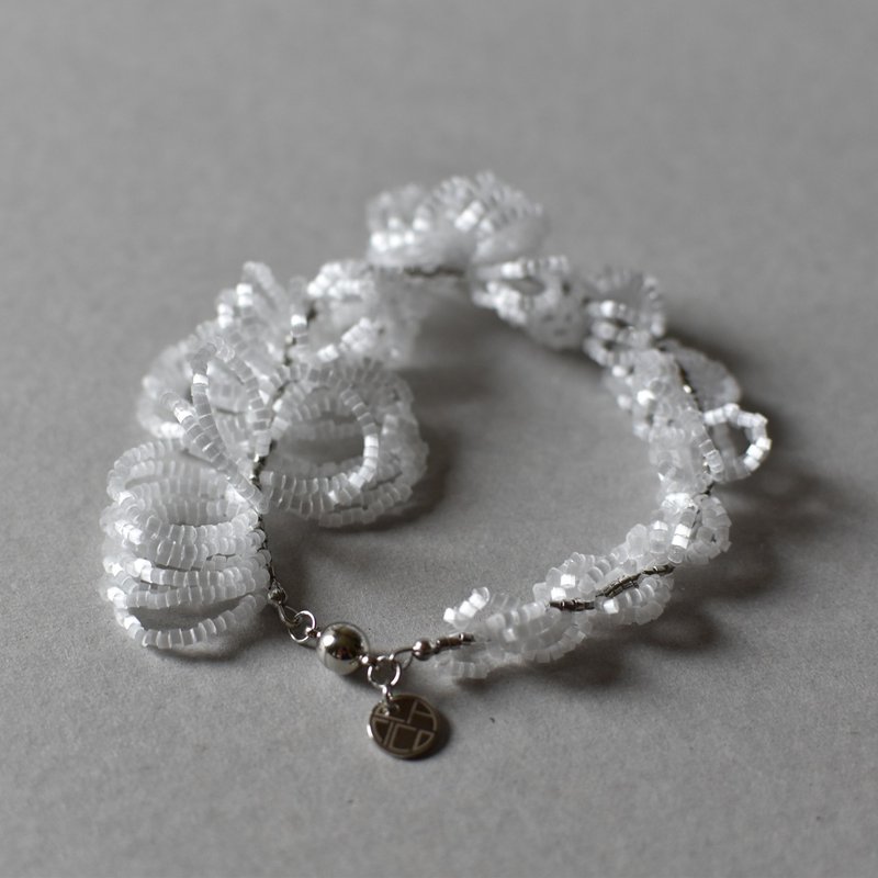 花冠 (かかん) 18cm / silver - 手鍊/手環 - 玻璃 