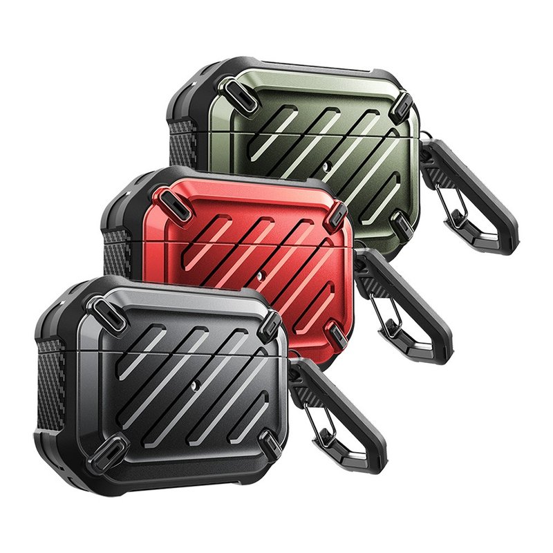 SUPCASE AirPods Pro 1/2代 UB Pro全面防護軍規防摔殼 - AirPods/耳機保護套 - 塑膠 黑色