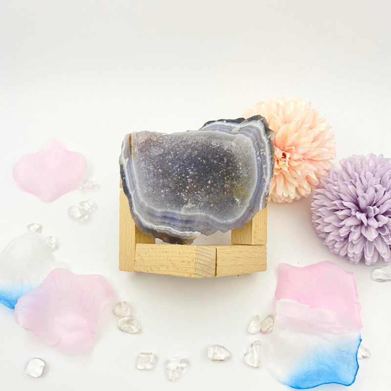 瑪瑙砂糖白晶簇連底座 | 水晶 | 水晶簇 | 水晶擺件 - 擺飾/家飾品 - 水晶 白色