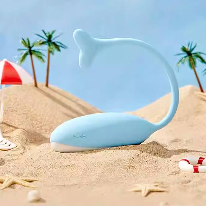 KISTOY Taizheng クジラ ワイヤレス Bluetooth アプリ ケーゲル圧バイブレーター スマート ボール 大人のおもちゃ バイブレーター - アダルトグッズ - その他の素材 ブルー